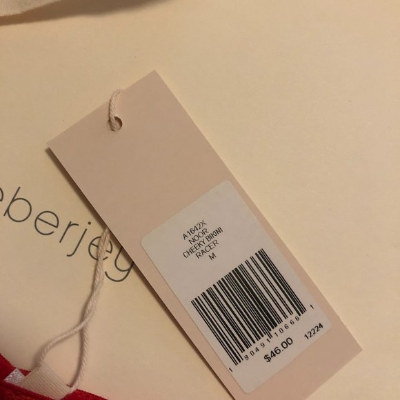 Red Lace Eberjey Noor Cheeky Bikini Racer M - Picture 5 of 5